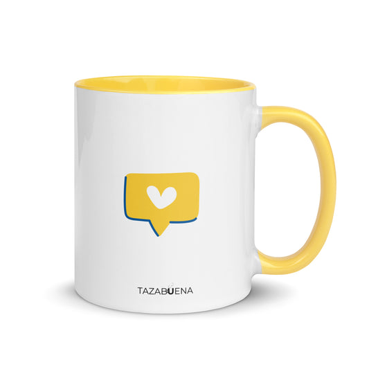 Detalle trasero colección AMOR VERDADERO, taza exclusiva Tazabuena