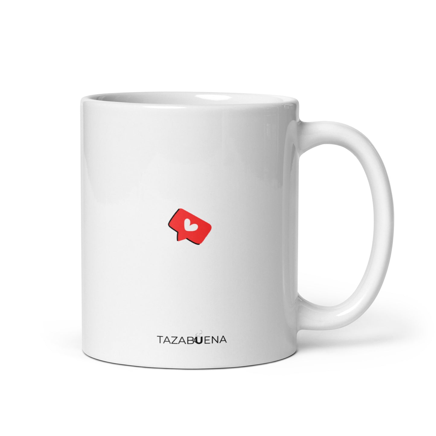 Detalle trasero colección AMOR VERDADERO, taza exclusiva Tazabuena