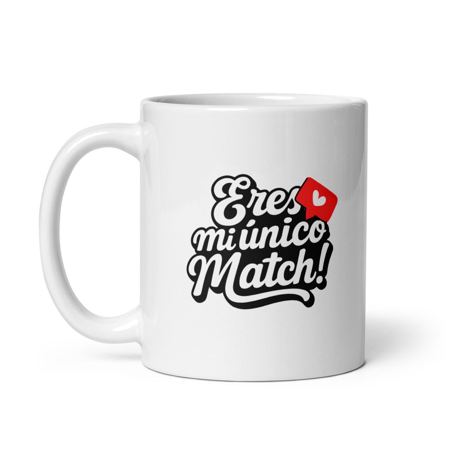 Taza con frase “Eres mi único match!” para parejas