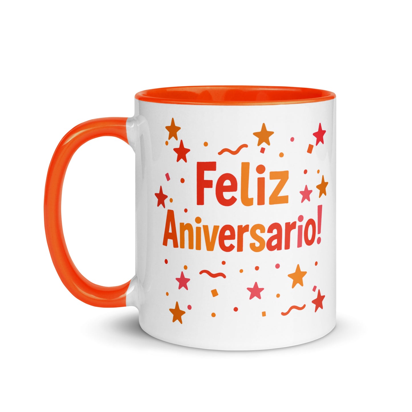 Taza con frase “Feliz aniversario!” para celebrar el amor
