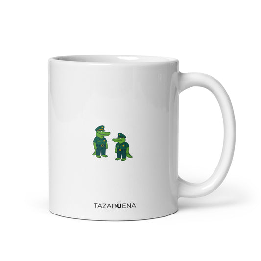 Detalle trasero colección COPS, taza exclusiva Tazabuena