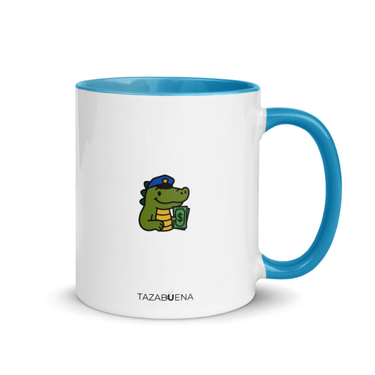 Detalle trasero colección COPS, taza exclusiva Tazabuena