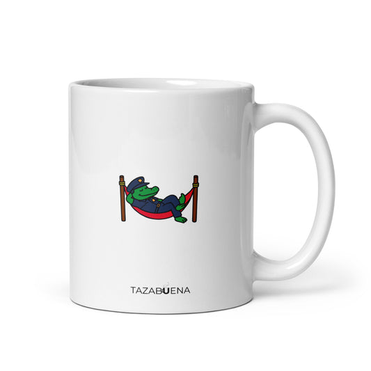 Detalle trasero colección COPS, taza exclusiva Tazabuena