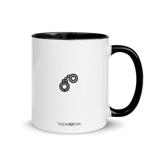 Detalle trasero colección COPS, taza exclusiva Tazabuena