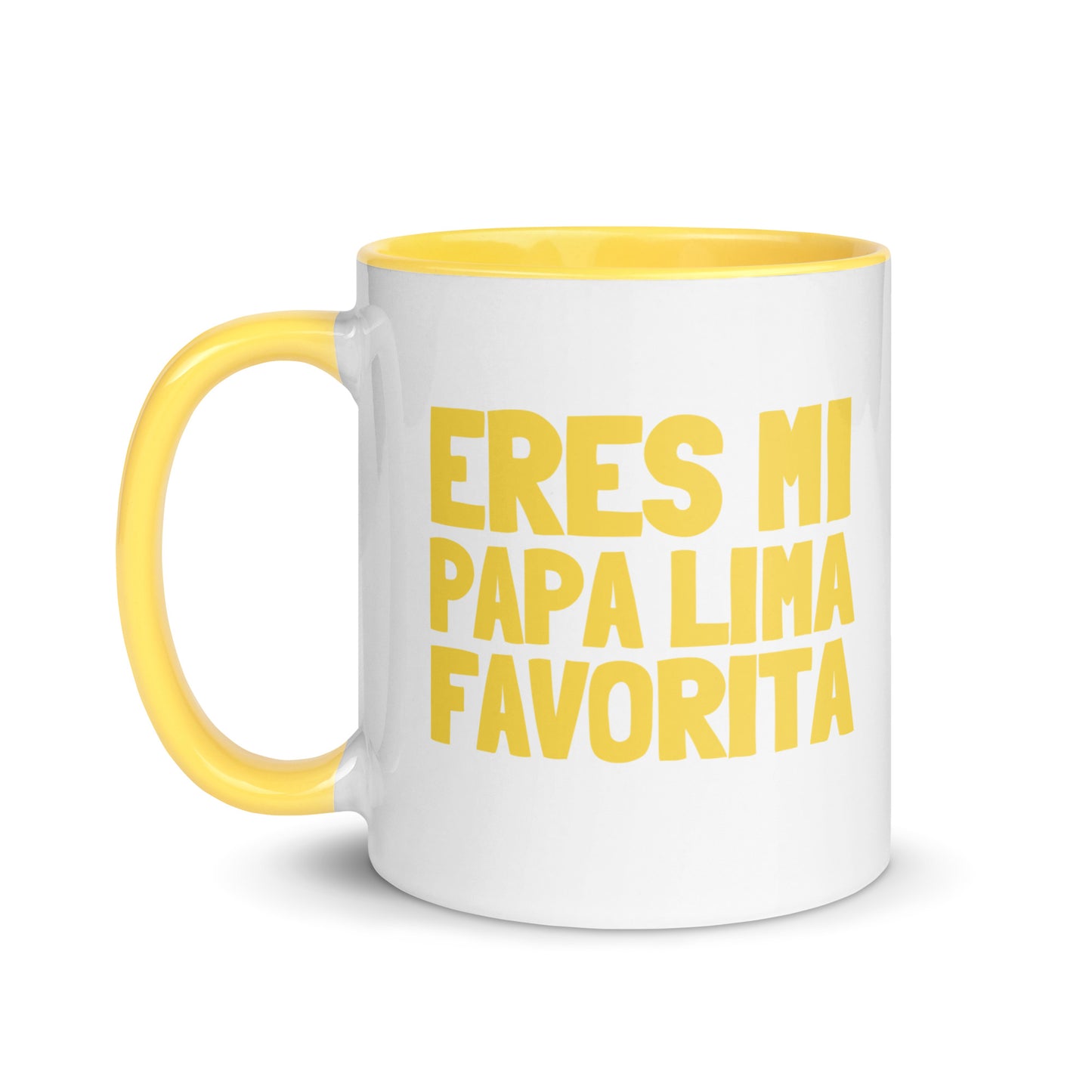 Taza con frase “Eres mi papa lima favorita” para parejas de policías
