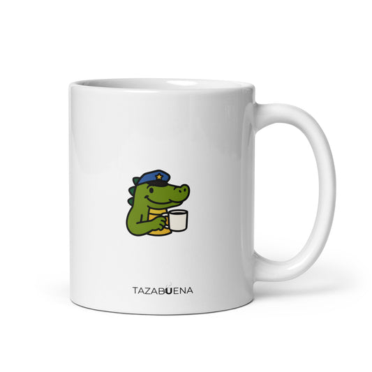 Detalle trasero colección COPS, taza exclusiva Tazabuena