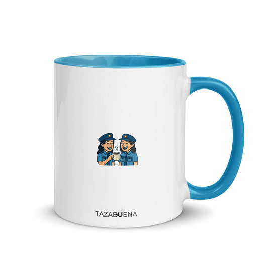 Detalle trasero colección COPS, taza exclusiva Tazabuena