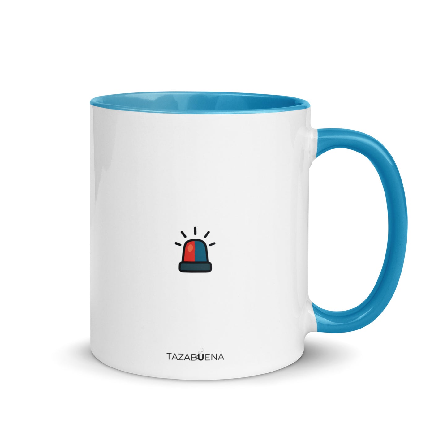 Detalle trasero colección COPS, taza exclusiva Tazabuena