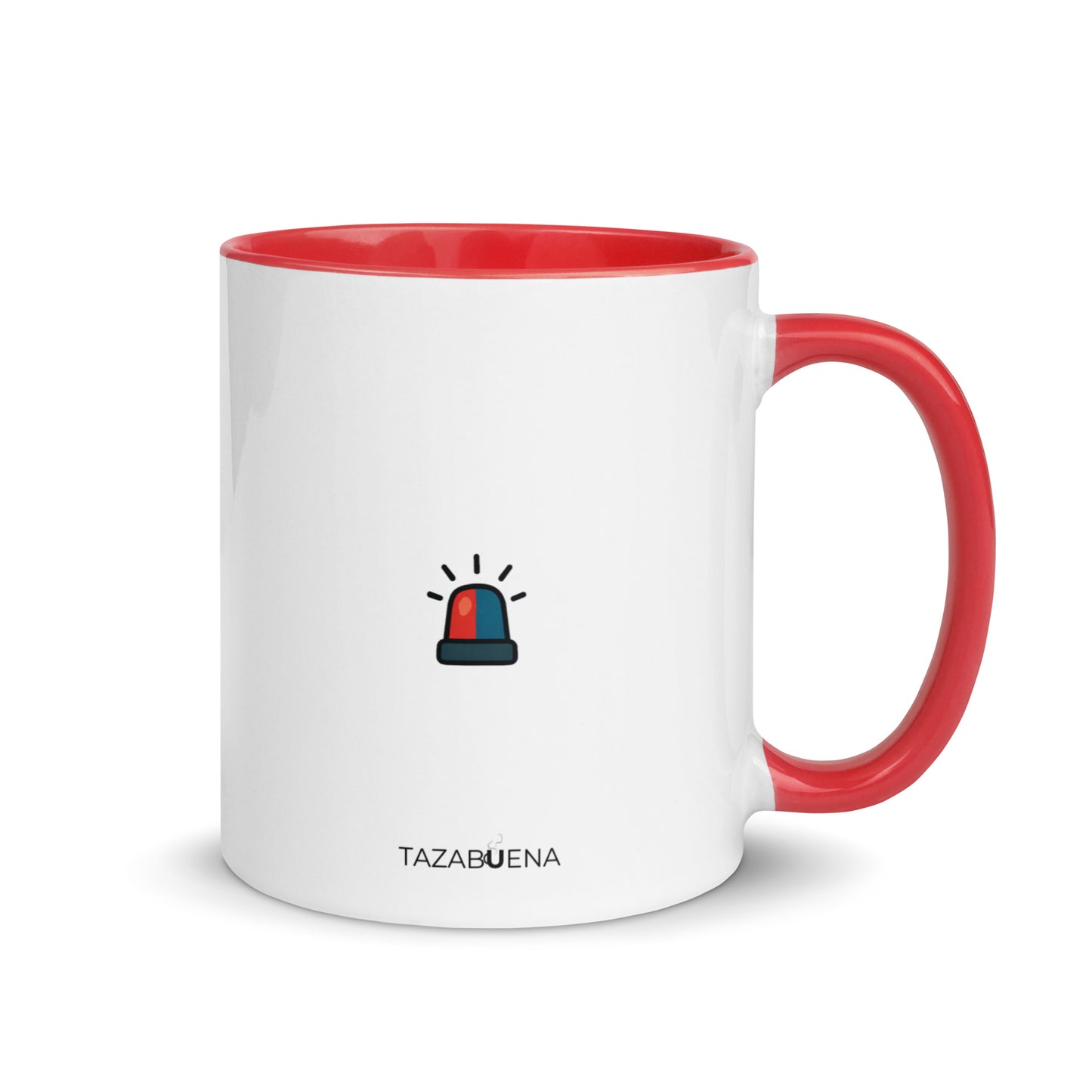 Detalle trasero colección COPS, taza exclusiva Tazabuena