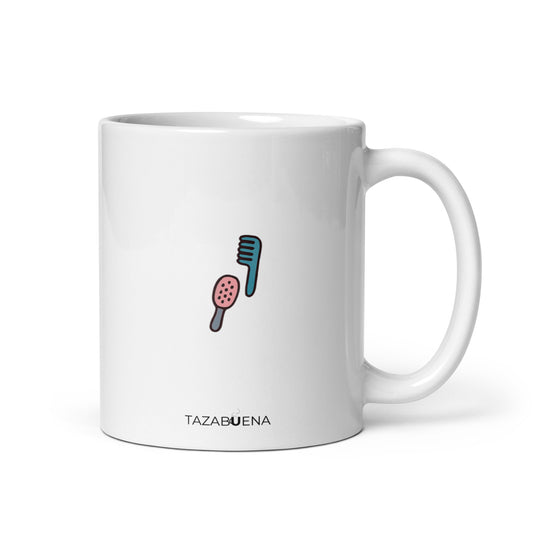 Detalle trasero colección RIZANDO EL RIZO, taza exclusiva Tazabuena