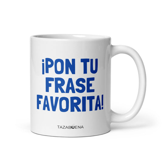 Detalle trasero colección EN MI TAZA MANDO YO, taza exclusiva Tazabuena
