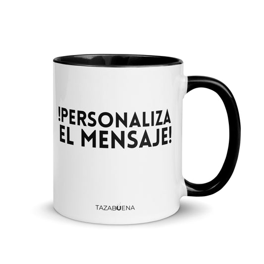Detalle trasero colección EN MI TAZA MANDO YO, taza exclusiva Tazabuena
