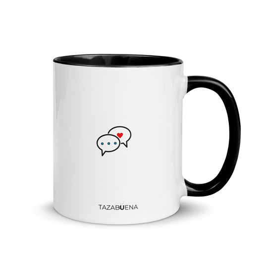 Detalle trasero colección TERAPIA CON AMOR, taza exclusiva Tazabuena