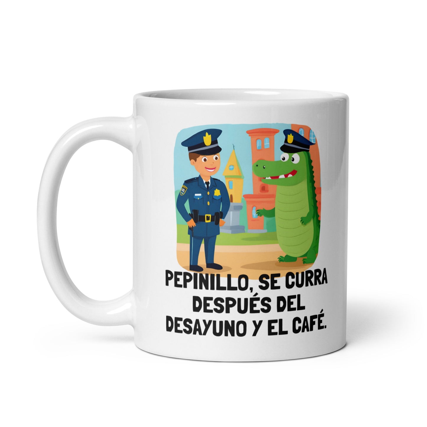 Pepinillo, se curra después del desayuno y el café.