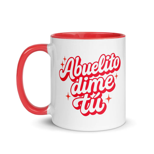 Taza regalo para abuelo con frase “Abuelito dime tú”