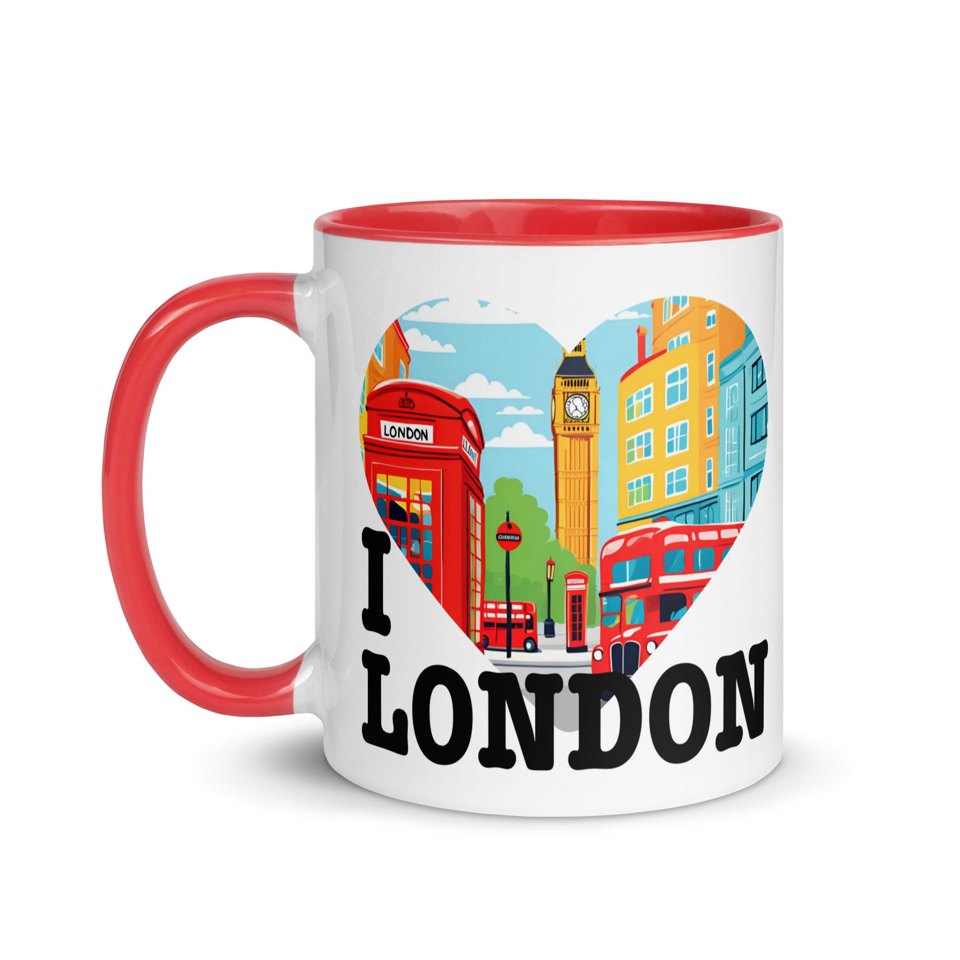 Taza con frase “Amo Londres” para regalar a fans de la ciudad británica