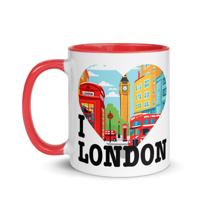 Taza con frase “Amo Londres” para regalar a fans de la ciudad británica