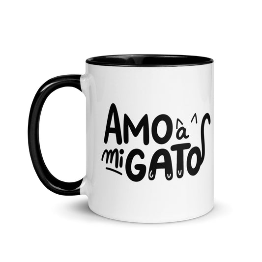 Taza con frase “Amo a mi gato” para amantes de los gatos
