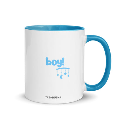 Detalle trasero colección BABY BOOM, taza exclusiva Tazabuena