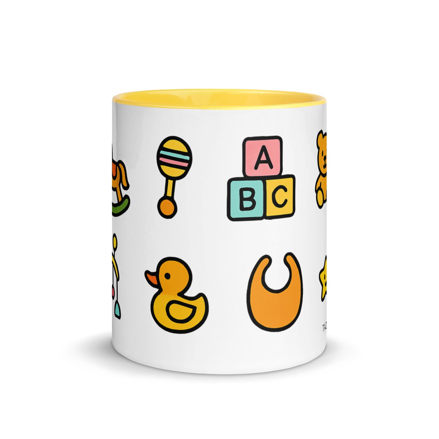 Detalle lateral colección BABY BOOM, taza exclusiva Tazabuena