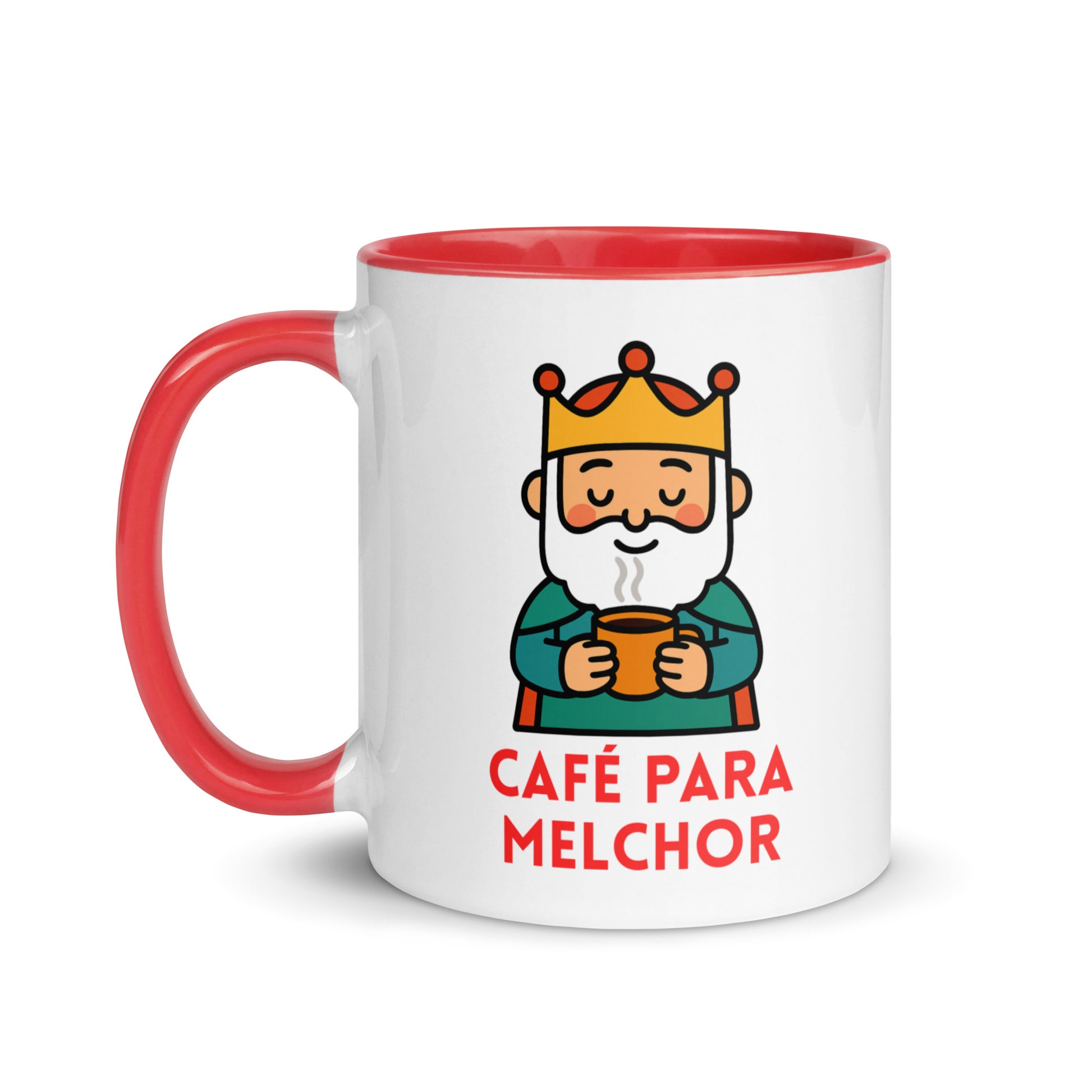 Taza con frase “Café para Melchor” para dejarle bebida en Reyes