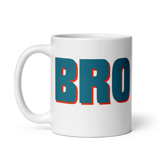 Taza con frase “Bro.” para adolescentes