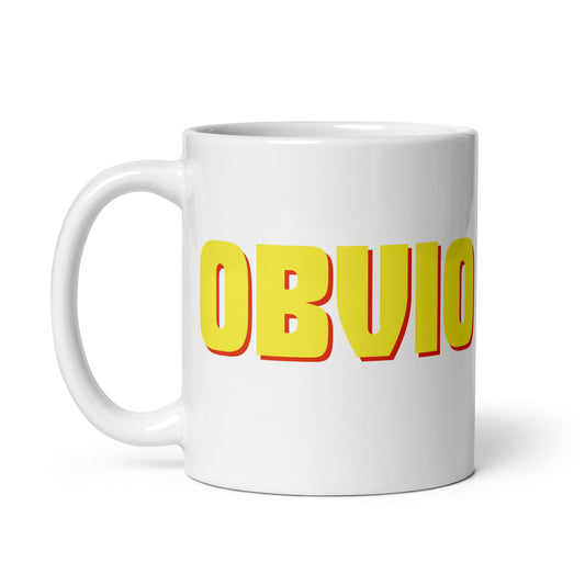 Taza con frase “Obvio.” para adolescentes