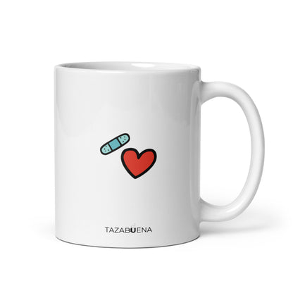 Detalle trasero colección CURA SANA, CULITO DE RANA, taza exclusiva Tazabuena