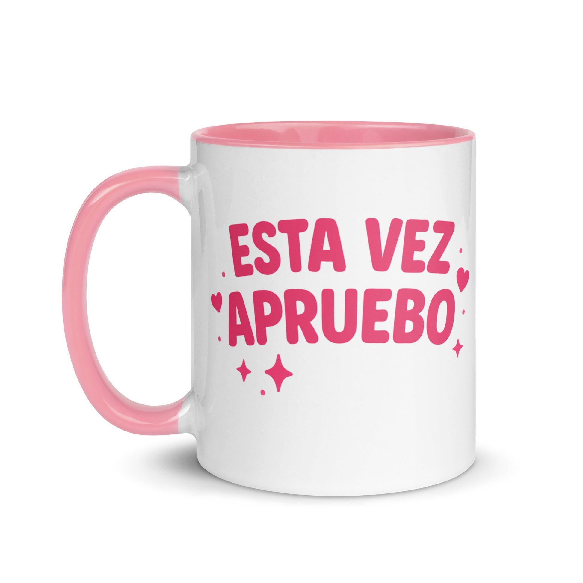 Taza con frase “Esta vez apruebo” para opositores que no se rinden