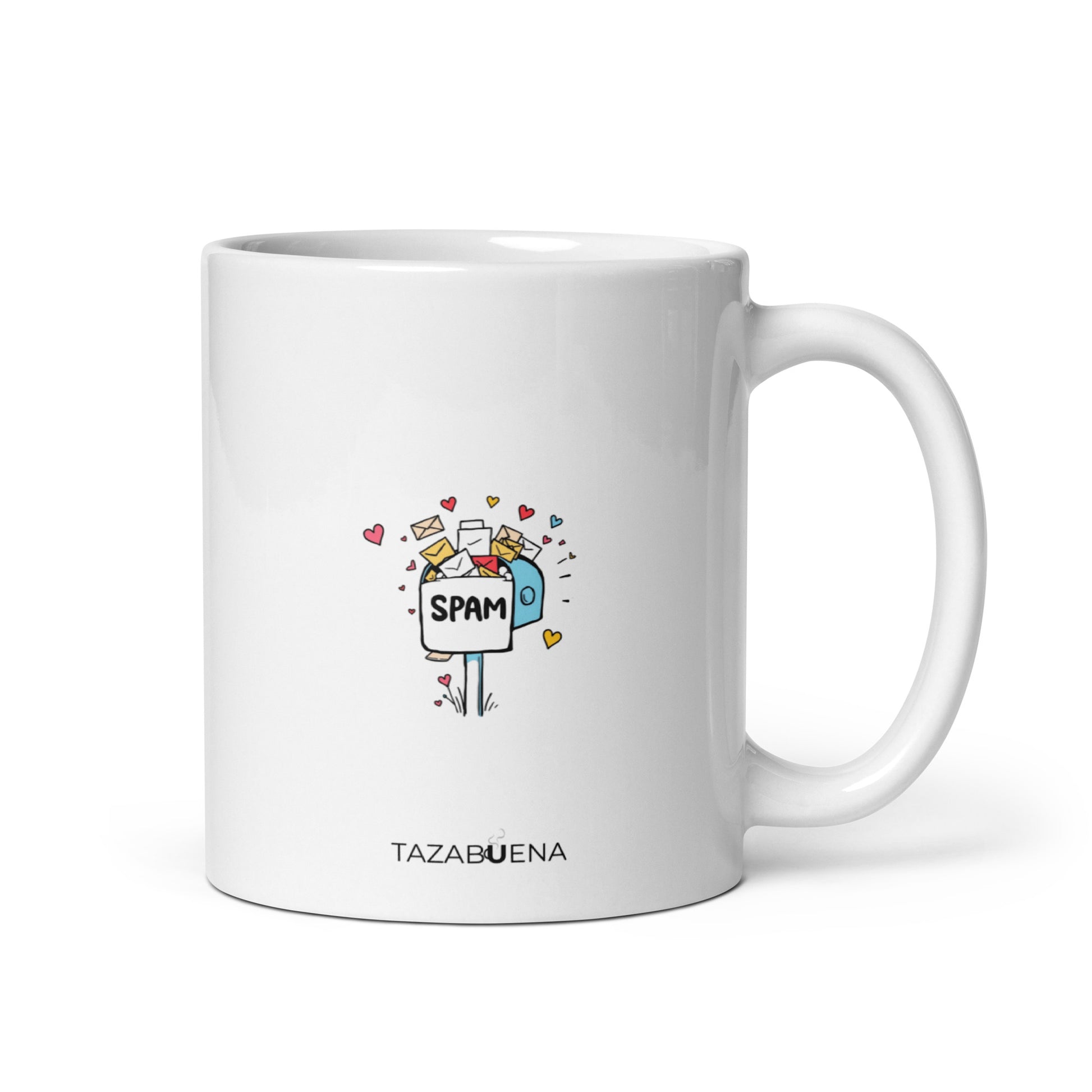 Detalle trasero colección TODO SOBRE MI EX, taza exclusiva Tazabuena