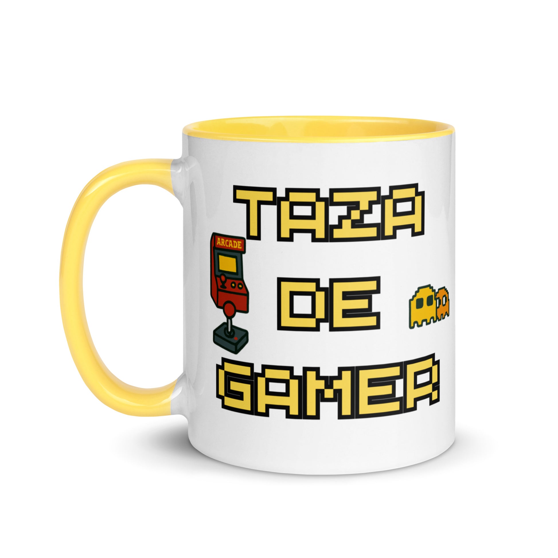 Taza con mensaje “Taza de gamer” para jugadores