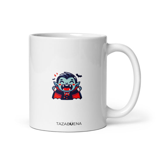 Detalle trasero colección MIEDO ME DAS, taza exclusiva Tazabuena