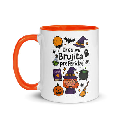 Taza con frase “Eres mi brujita preferida!” para regalar en Halloween