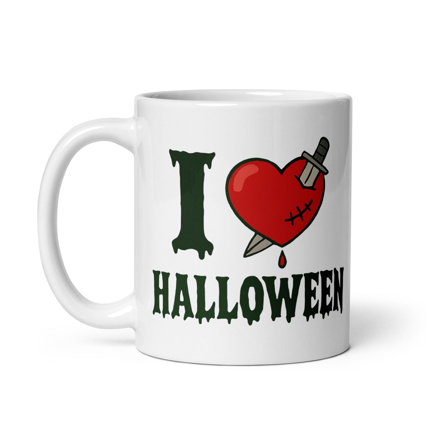 Taza con frase “I love Halloween” para celebrar octubre con café