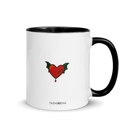 Detalle trasero colección MIEDO ME DAS, taza exclusiva Tazabuena