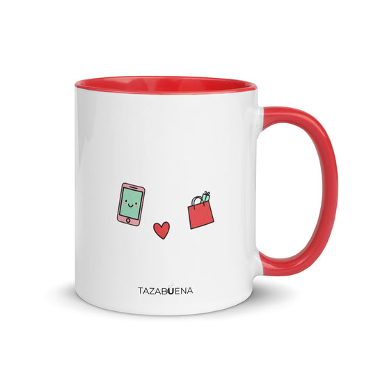 Detalle trasero colección PROMESA DE INFLUENCER, taza exclusiva Tazabuena