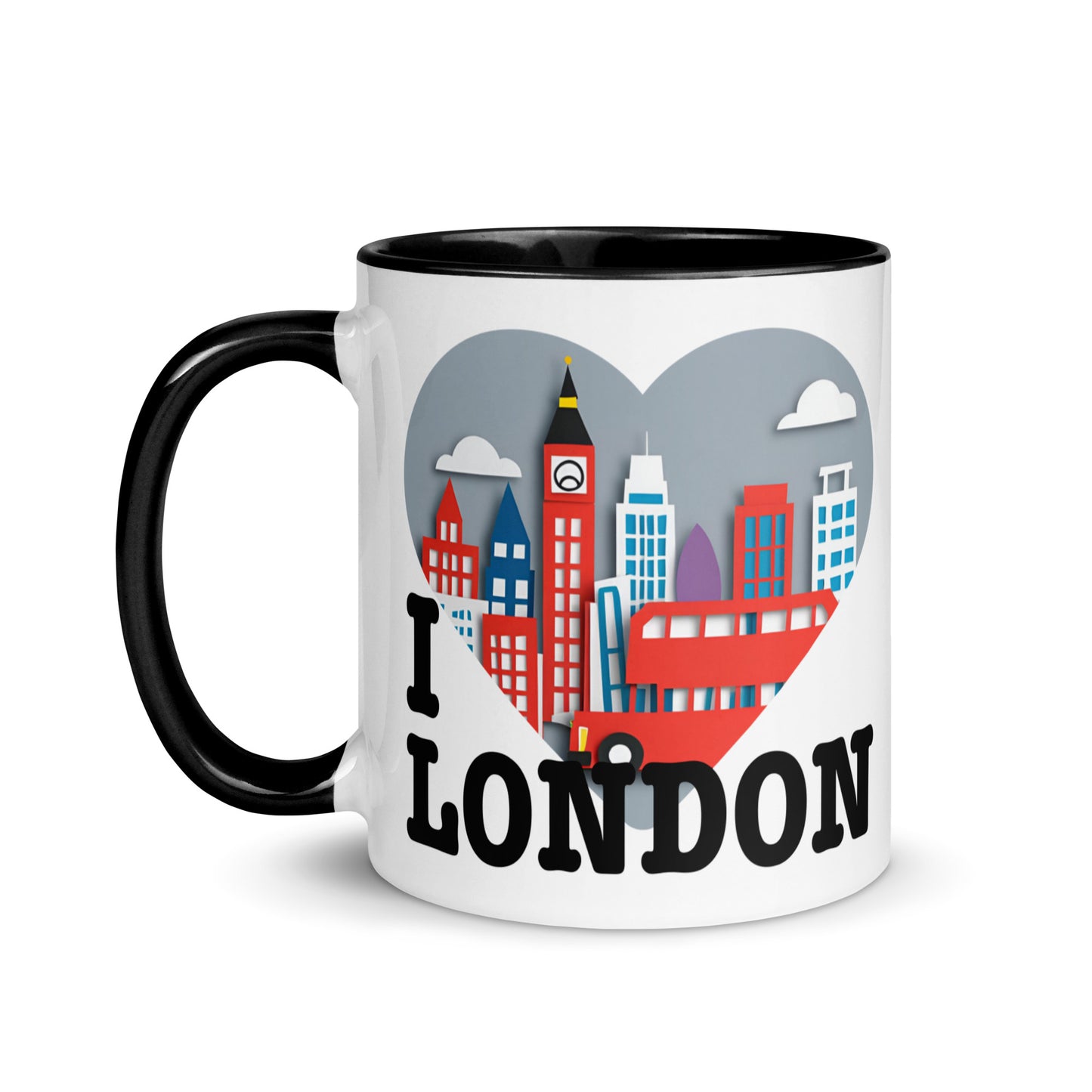 Taza con frase “I love London” para regalar a fans de la ciudad británica