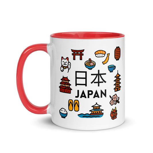 Taza de Japón, tazas de ciudades y países de la colección Disfrutones por el mundo. Idea de souvenir japonés.