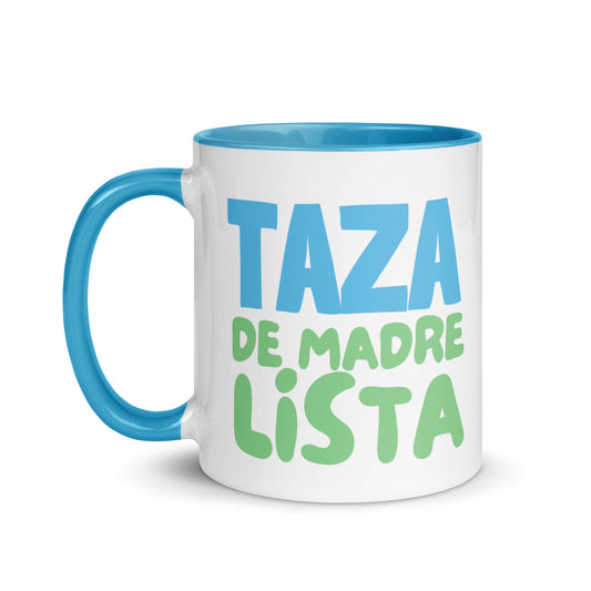 Taza regalo para mamá con frase “Taza de madre lista”