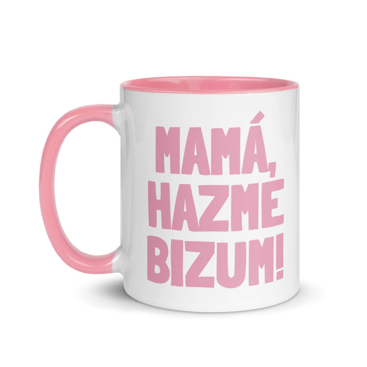 Taza regalo para mamá con frase “Mamá, hazme bizum!”