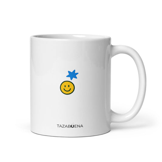 Detalle trasero colección TIENES UN MENSAJE, taza exclusiva Tazabuena
