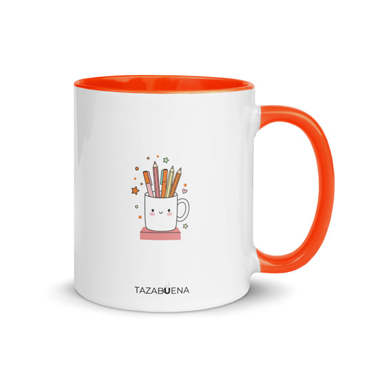 Detalle trasero colección RATÓN DE BIBLIOTECA, taza exclusiva Tazabuena