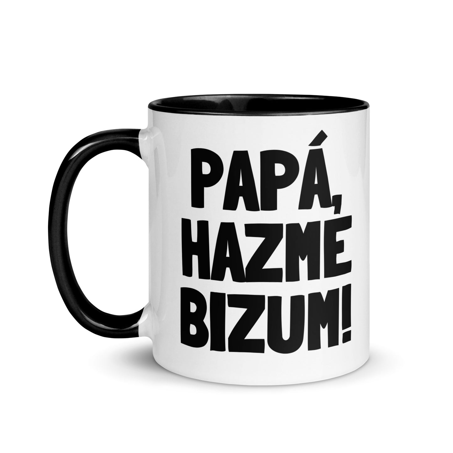 Taza original para papá con frase “Papá, hazme bizum!”