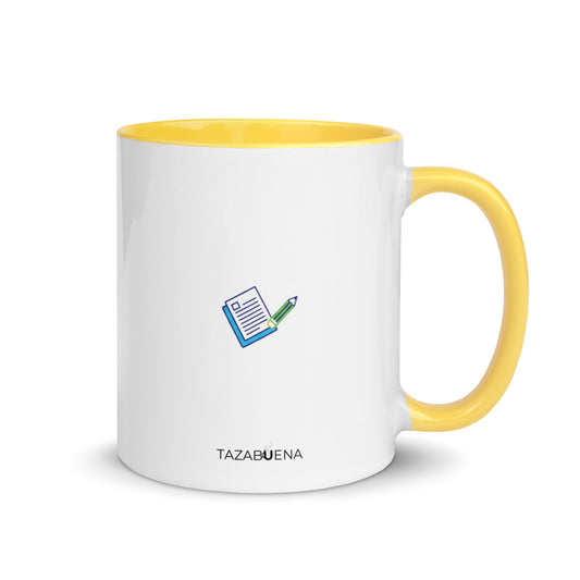 Detalle trasero colección RATÓN DE BIBLIOTECA, taza exclusiva Tazabuena