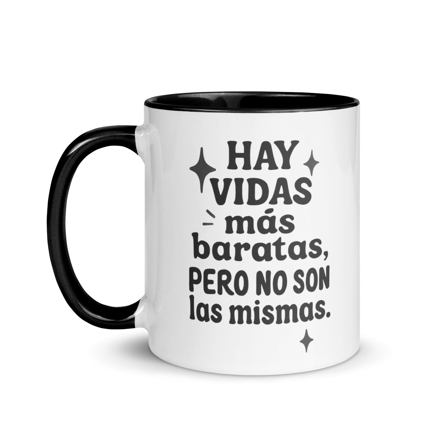 Taza con frase “Hay vidas más baratas, pero no son las mismas” para regalar a mayores de 50 con orgullo