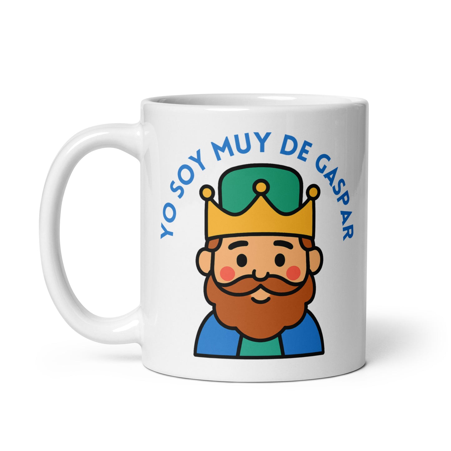 Taza con frase “Yo soy muy de Gaspar” para amantes de los Reyes Magos